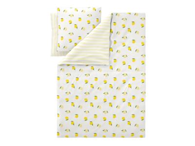 LIVARNO Satijnen dekbedovertrek 200 x 200 cm (Citroenen)