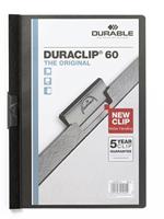 Documenthouder Durable Duraclip 60 Zwart Transparant A4 25 Onderdelen - thumbnail