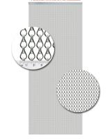 Vliegengordijn Aluminium Zilver - 90cm x 210cm - thumbnail