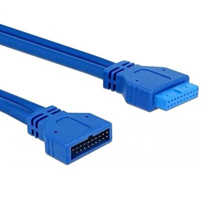 Delock 82943 Verlengkabel USB 3.0 pin header male naar female