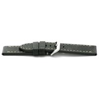 Horlogeband Universeel I818 Leder Grijs 24mm - thumbnail