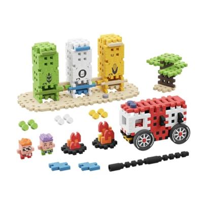 Marioinex Mini Waffle City-bouwstenen Brandweeractie, 148 onderdelen