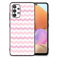 Samsung Galaxy A32 4G | A32 5G Enterprise Editie Back Case Waves Roze - thumbnail