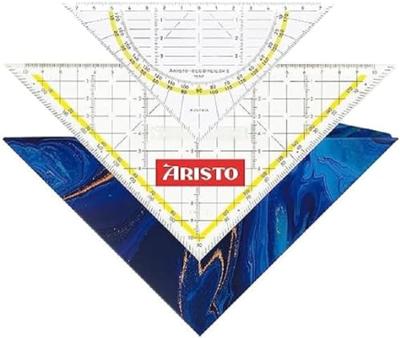 Aristo AR-18101B 3in1 Geocoverset Geocover/Geodriehoek/Tekendriehoek Deep Blue