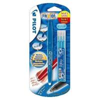 Rollerpen PILOT friXion medium lichtblauw blister à 1 stuk + 3 vull - thumbnail