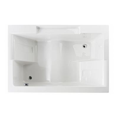 Ligbad Sanindusa Twospace 180x120 cm Tweepersoons Glans Wit Sanindusa