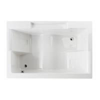 Ligbad Sanindusa Twospace 180x120 cm Tweepersoons Glans Wit Sanindusa - thumbnail