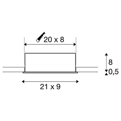 SLV 115721 LED-inbouwlamp 21 W Wit (mat) - thumbnail