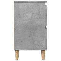 Wastafelkast 80x33x60 cm bewerkt hout betongrijs - thumbnail
