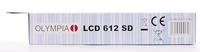 Olympia LCD 612 SD Bureaurekenmachine Zwart Aantal displayposities: 12 werkt op batterijen (b x h x d) 212 x 42 x 162 mm - thumbnail
