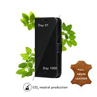 dbramante1928 Lynge - Flip cover voor mobiele telefoon - leer met grove nerf - zwart - voor Apple iPhone 11 Pro - thumbnail