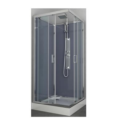 Douchecabine Allibert Everest Vierkant 90x90x225cm Helder Glas Nano Coating Mengkraan met Handdouche Douchecabine Allibert Everest Vierkant 90x90x225cm Helder Glas Nano Coating Mengkraan met Handdouche