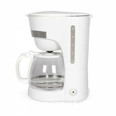 Elektrisch koffiezetapparaat - LIVOO - DOD200W - 750W - 1,25L - 10 tot 12 kopjes - Wit