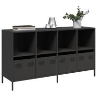 Dressoir 135x39x73,5 cm koudgewalst staal zwart - thumbnail