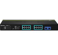 TRENDnet TPE-1620WS 16-poorts Gigabit Web Smart PoE+ Switch, 16 x Gigabit PoE+ poorten, 4 x gedeelde Gigabit poorten (RJ-45 of SFP), VLAN, QoS, LACP, IPv6 ondersteuning, 185 W PoE-totaal vermogen - thumbnail