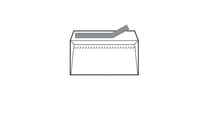 Envelop Sam C5 A-160230 Wit Crème 16 x 23 cm 162 x 229 mm Zelfklevend