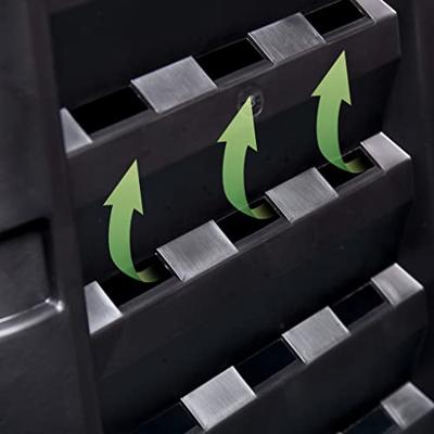 Compostbak 360 L 68,9x68,9x83,9 cm zwart - thumbnail