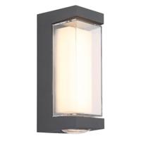 Globo Design wandlampPlixon antraciet rechthoek - 34316 - thumbnail