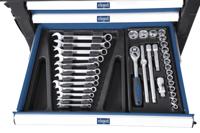 Scheppach TW1000 Gevulde gereedschapswagen met 7 lades - 263-dlg - 5909304900 - thumbnail