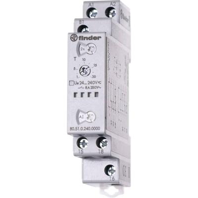 Finder 80.51.0.240.0000 Tijdrelais Multifunctioneel 1 stuk(s) Tijdsduur: 0.1 s - 24 h 1x wisselcontact Finder 80.51.0.240.0000 Tijdrelais Multifunctioneel 1 stuk(s) Tijdsduur: 0.1 s - 24 h 1x wisselcontact