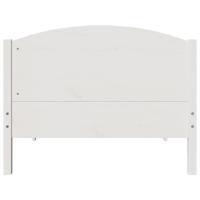 Bedframe zonder matras massief grenenhout wit 90x200 cm - thumbnail