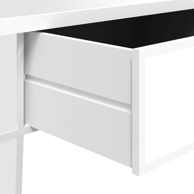 Salontafel gespiegeld 106x45x45 cm bewerkt hout en glas Salontafel gespiegeld 106x45x45 cm bewerkt hout en glas