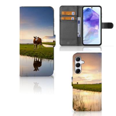 Samsung Galaxy A55 | Telefoonhoesje | Met pasjeshouder | Koe Samsung Galaxy A55 | Telefoonhoesje | Met pasjeshouder | Koe