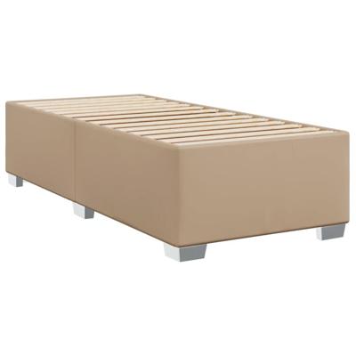 Boxspring met matras kunstleer cappuccinokleurig 80x200 cm