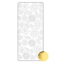 Vaessen Creative • sticker 10x23cm 10pcs goud bloem blad - thumbnail
