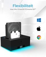 ICY BOX IB-127CL-U3 Dockingstation voor 2x HDD/SSD met clone functie - thumbnail