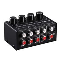 LINEPAUDIO Sassive B896 4-kanaals Mixer (zwart) - thumbnail