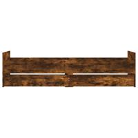 Bedframe met lades gerookt eikenkleurig 90x200 cm - thumbnail