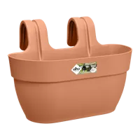 Elho Vibia Campana balkonbak easy hanger medium terra - thumbnail