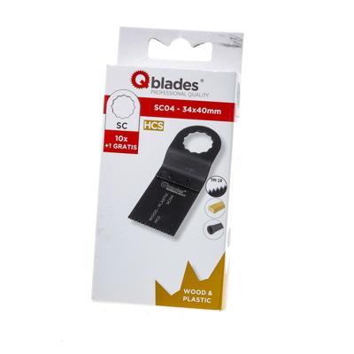 SC04 Multitoolzaagbl.STD 34X40mm HCS 10+1st