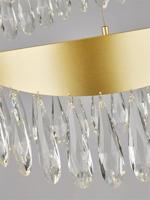 Searchlight HanglampJewel 2-rings goud met kristal - 19210-2GO - thumbnail