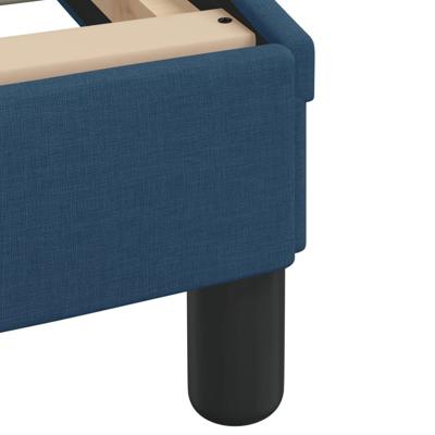 Bed met matras stof blauw 120x200 cm - thumbnail