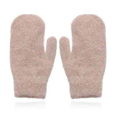 LGT JWLS Khaki Gebreide Dameswanten - Luxe Konijnenbont Look LGT JWLS Khaki Gebreide Dameswanten - Luxe Konijnenbont Look