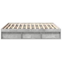 Bedframe betongrijs 180x200 cm Super King Size - thumbnail
