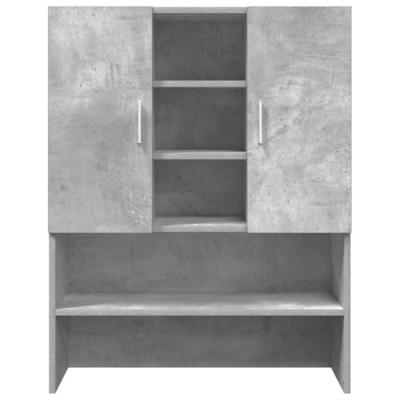 Wasmachinekast 70,5x25,5x90 cm betongrijs
