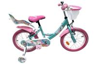 Volare unicorn kinderfiets - meisjes - 16 inch - groen - twee handremmen - thumbnail
