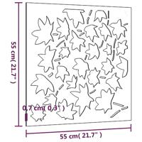 VidaXL Wanddecoratie tuin esdoornbladontwerp 55x55 cm cortenstaal - thumbnail