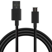Ksix 12W USB-A naar USB-C datakabel oplaadkabel 1m zwart - thumbnail