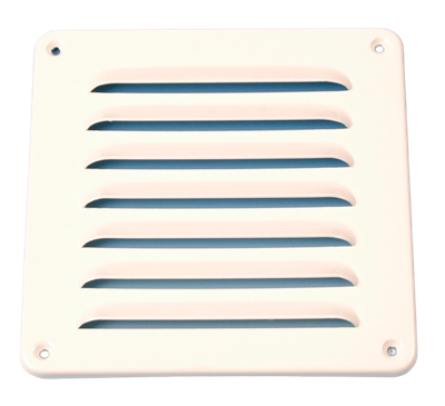 Schoepenrooster Aluminium 155 X 155mm - Wit