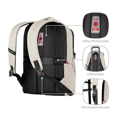 Wenger MX Professional Laptoprugzak Geschikt voor max. (laptop): 40,6 cm (16) Zand Wenger MX Professional Laptoprugzak Geschikt voor max. (laptop): 40,6 cm (16) Zand