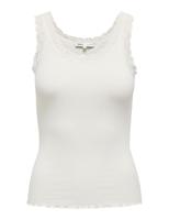 Only Onlsara Sharai Tank Top Jrs Noos Tanktops Cloud Dancer - thumbnail