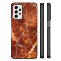 Samsung Galaxy A23 Marmeren Print Telefoonhoesje Marmer Bruin - thumbnail