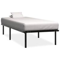 Bedframe metaal zwart 100x200 cm - thumbnail