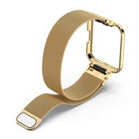 Milanese bandje met case - Goud - Xiaomi Redmi Watch 2 (Lite) - thumbnail
