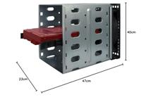 Inter-Tech 4U 40255 Rack Zwart, Grijs - thumbnail
