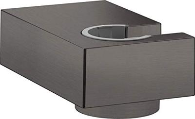 Handdouchehouder Porter E HansGrohe Wand Geborsteld Zwart Chroom